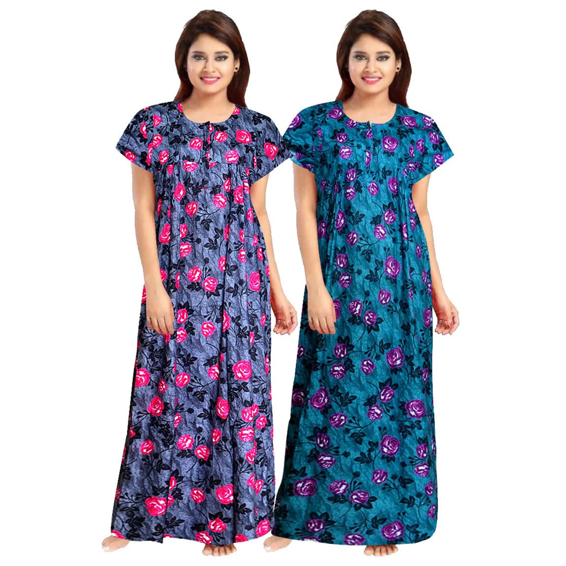trendy fab Women's Maxi Gown (ComboNT_9257_Multicoloured_Free Size) Multicolour-picture-44