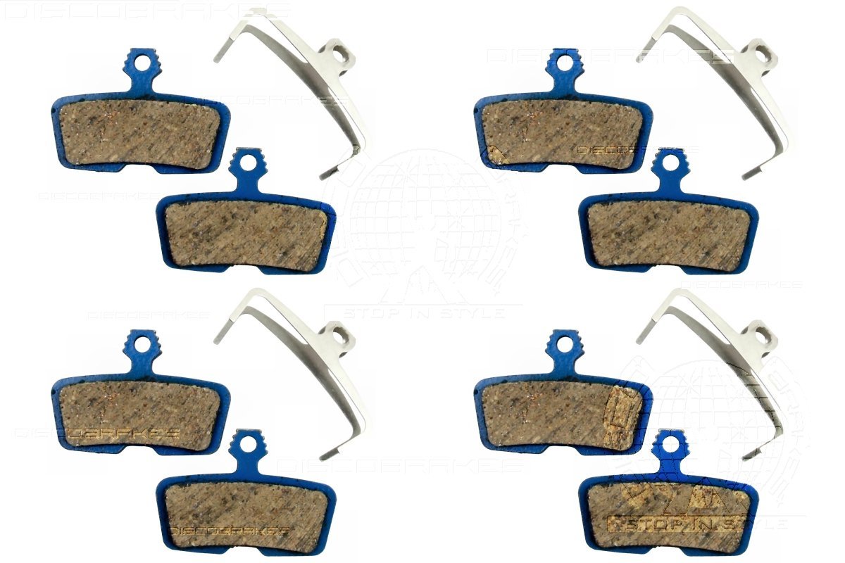 4 Pairs of DiscoBrakes Disc Brake Pads Compatible with SRAM Avid Code R RS RSC Stealth 2011+, DB8, G2 RE e-bike (not G2), Guide RE e-bike (not Guide)