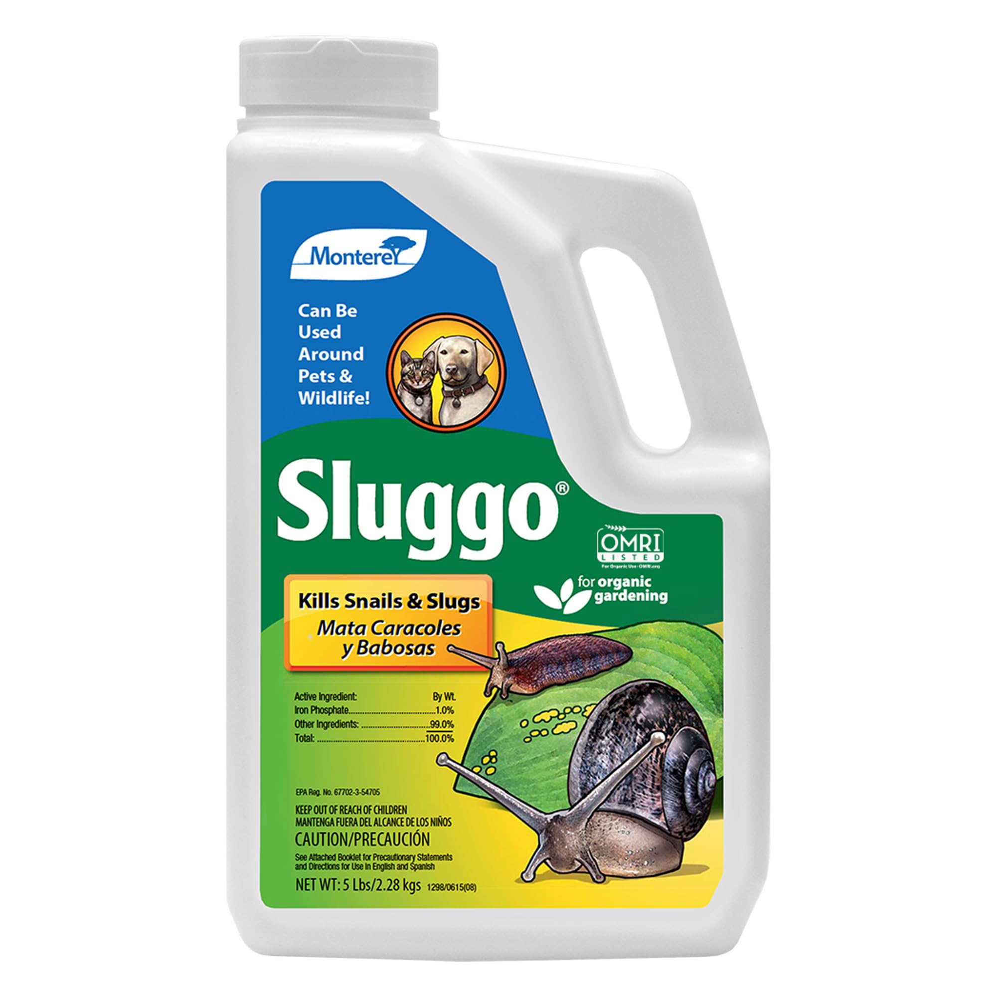 Natural Slug and Snail Killer – 5 lb Garden Pest Control Bag