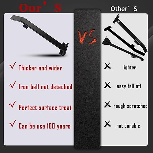 Miniatura 4 de Barra de tracción resistente y barra de palanca, herramientas de suelo NAACOO de peso de 3.7 librasbloque de acero cuadrado sólido y martilleo de