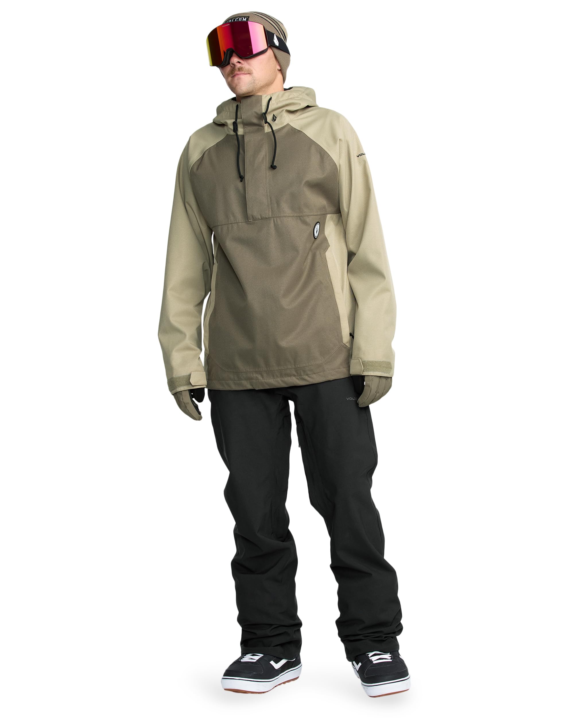 Volcom Herren Freakin Chino Snowboard Skihose - 15k wasserdichte Stretch-Shell, Zip Tech, belüftet