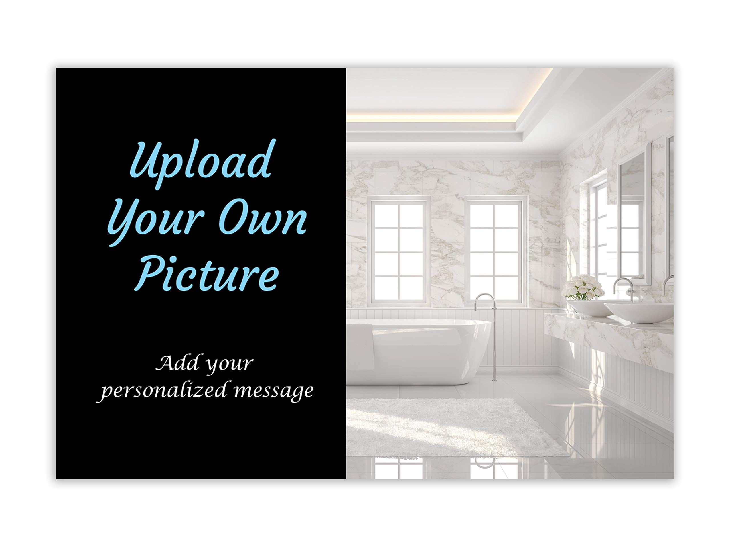 IMPACTONLINEPRINTING Custom Postcards Printing - Upload your own picture and Add your personalized message, Printed on 16pt Heavy Paper Stock (350gsm)