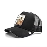 The Farm Unisex Baseball Trucker Hat, Black (The Bear), One Size