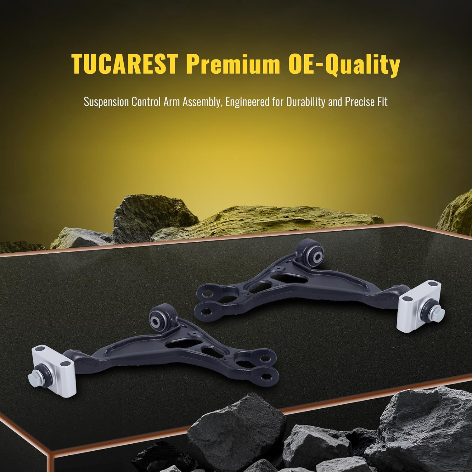 TUCAREST K643337 K643338 (Pair) Rear Upper Control Arm Compatible With 2011-2019 Fo-rd Explorer, 2009-19 Flex, 2010-19 Taurus /09-16 Lincoln MKS, 10-19 MKT [# DE9Z5500B DE9Z5500A 8A8Z5500C 8A8Z5500B]