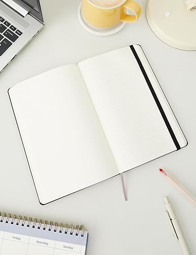 Miniatura 4 de Moleskine - Cuaderno clásico con tapa dura, grande (5 x 8.25 pulgadas), doble diseño, a rayasliso, negro, 240 páginas