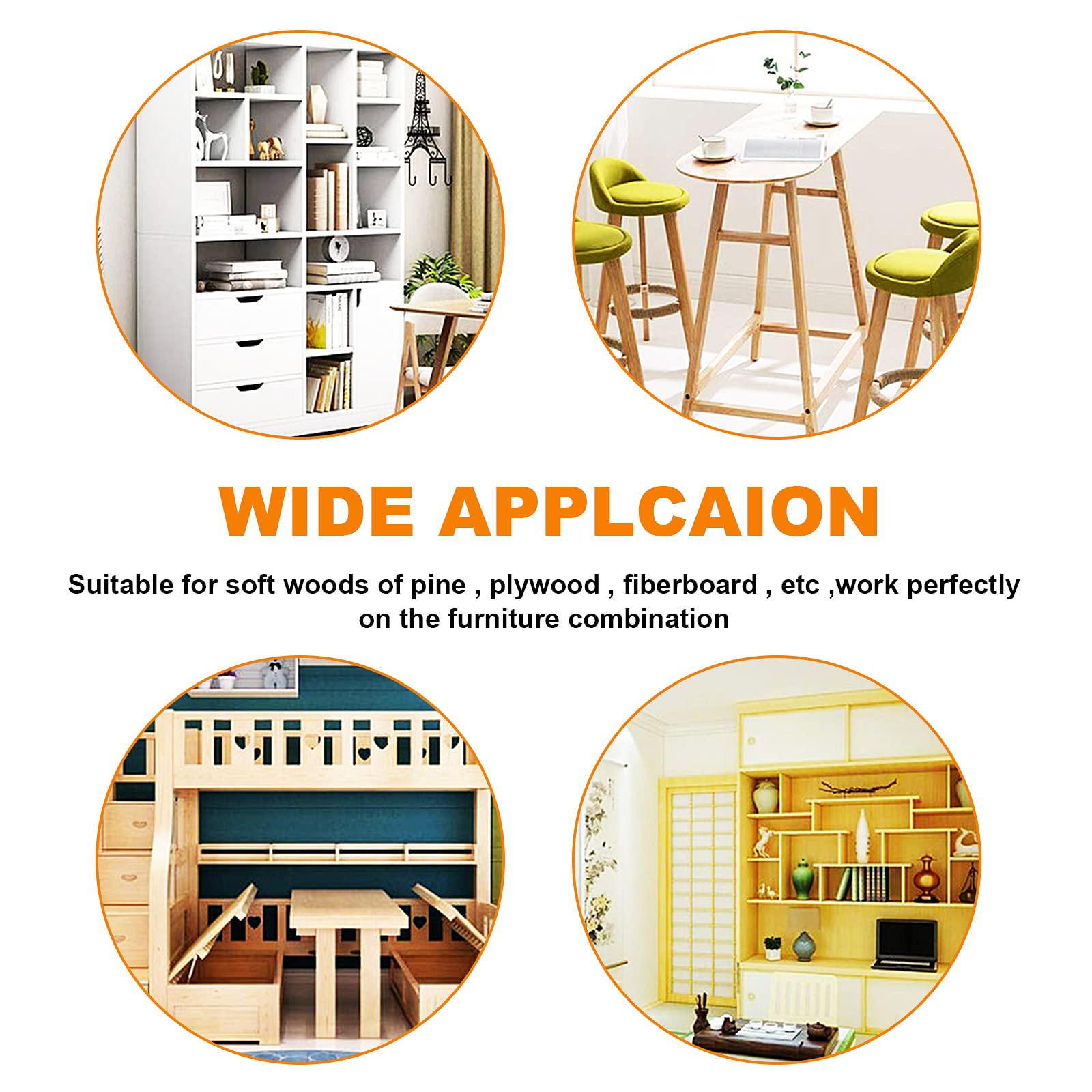 100 Inserti Filettati Per Legno M6x15mm - Dadi Esagonali Per Mobili E Assemblaggi - Foto 14