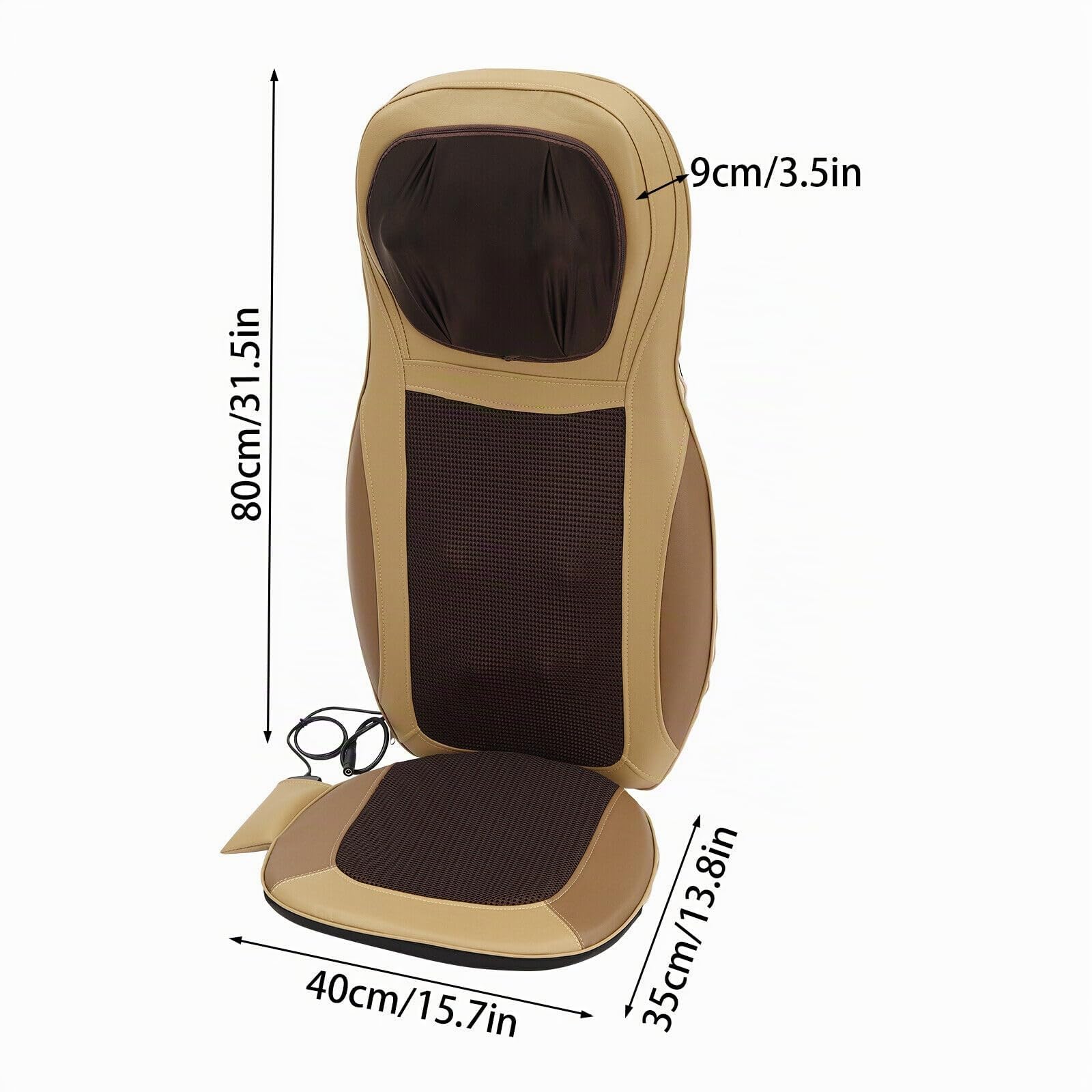 Cuscino massaggiante Shiatsu, cuscino massaggiante, massaggiatore, cuscino comfort massaggiante con funzione riscaldante, cuscino per massaggio shiatsu schiena con funzione riscaldamento e telecomando