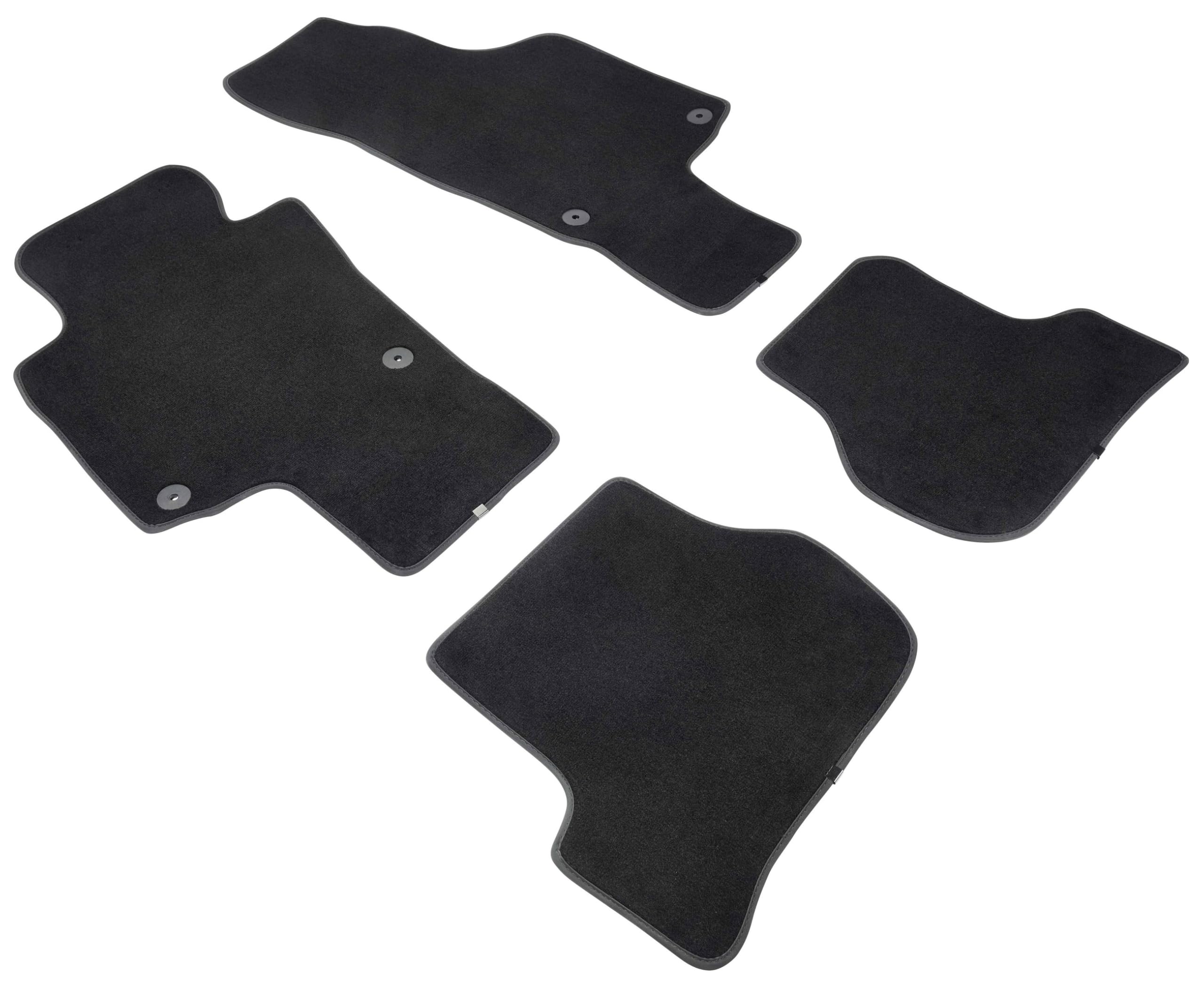 WALSER Premium Auto Teppiche für Skoda Octavia II 02/2004-06/2013, 100% passgenaue Auto Fußmatten Made in Europe, Fußmatte Auto, Autoteppich Auto, Fussmatten Auto