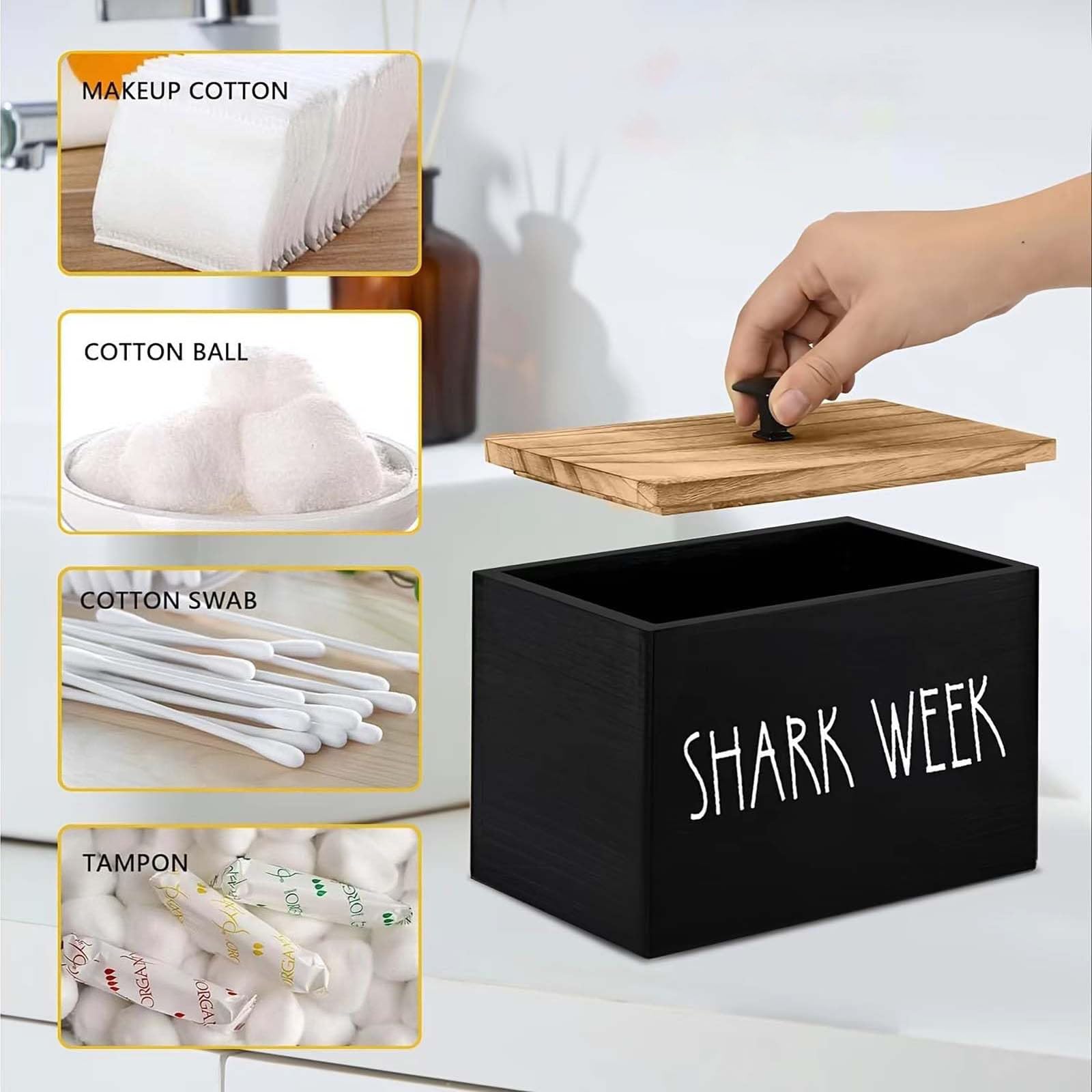 Tampon Aufbewahrung, Slipeinlagen Box, Badezimmer Zubehör Dekor Box, Geeignet für Die Aufbewahrung von Gegenständen in Badezimmern, Schlafzimmern Und Ähnlichen Umgebungen.