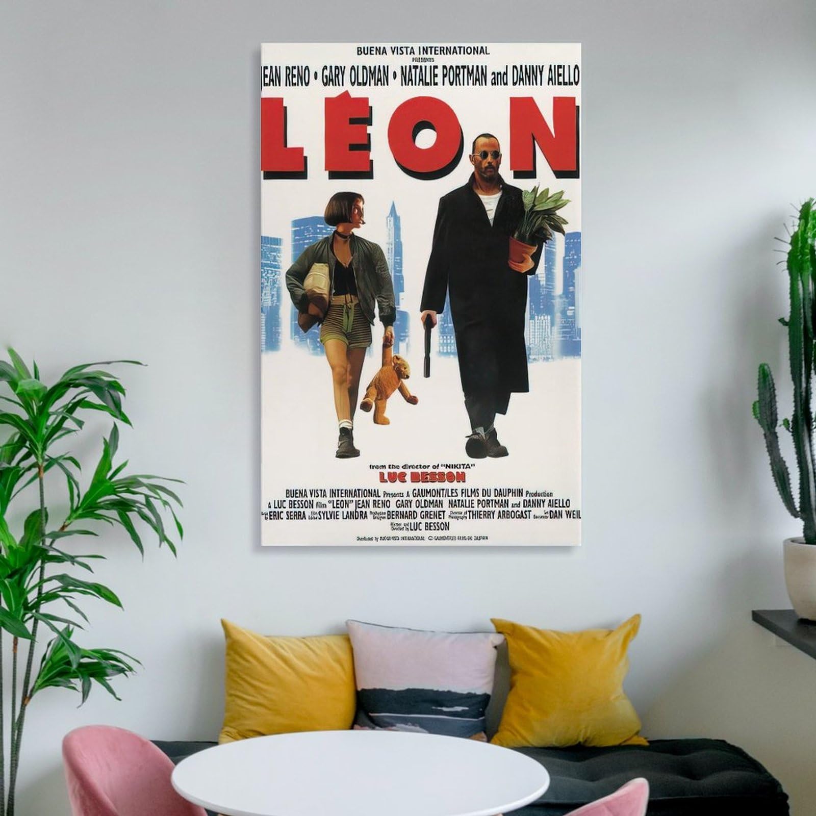 Amazon.co.jp: レオン 映画 ポスター キャンバス 芸術 ポスター