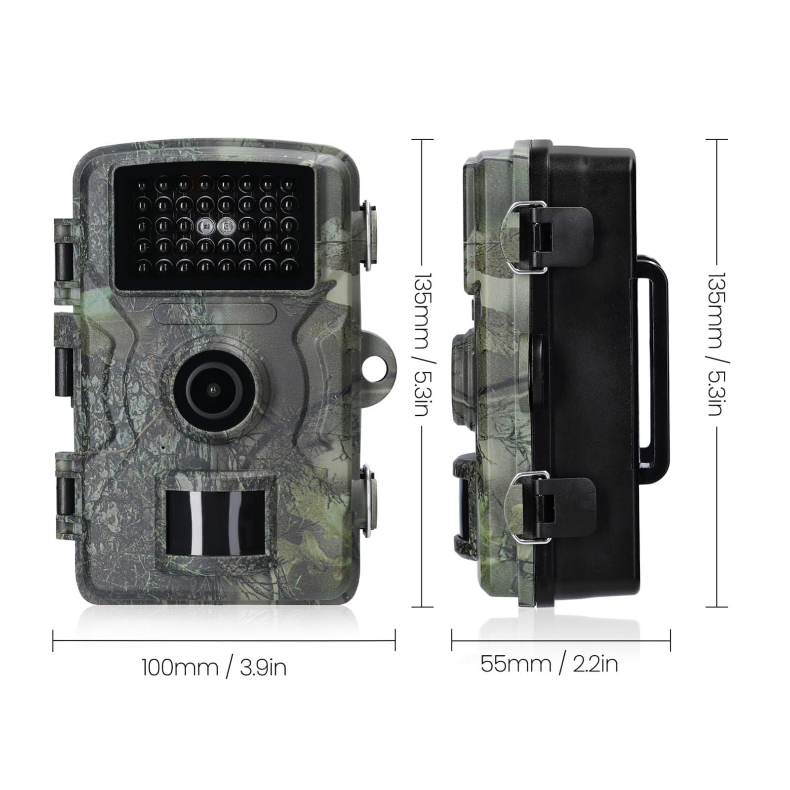 Cámara Vida Silvestre Cámara De Caza Al Aire Libre Uso Diurno Y Nocturno Rastreo 2.0in IP66 A Prueba Agua 1080P HD Exterior For Supervisión Granjas Monitoreo Confiable Preciso