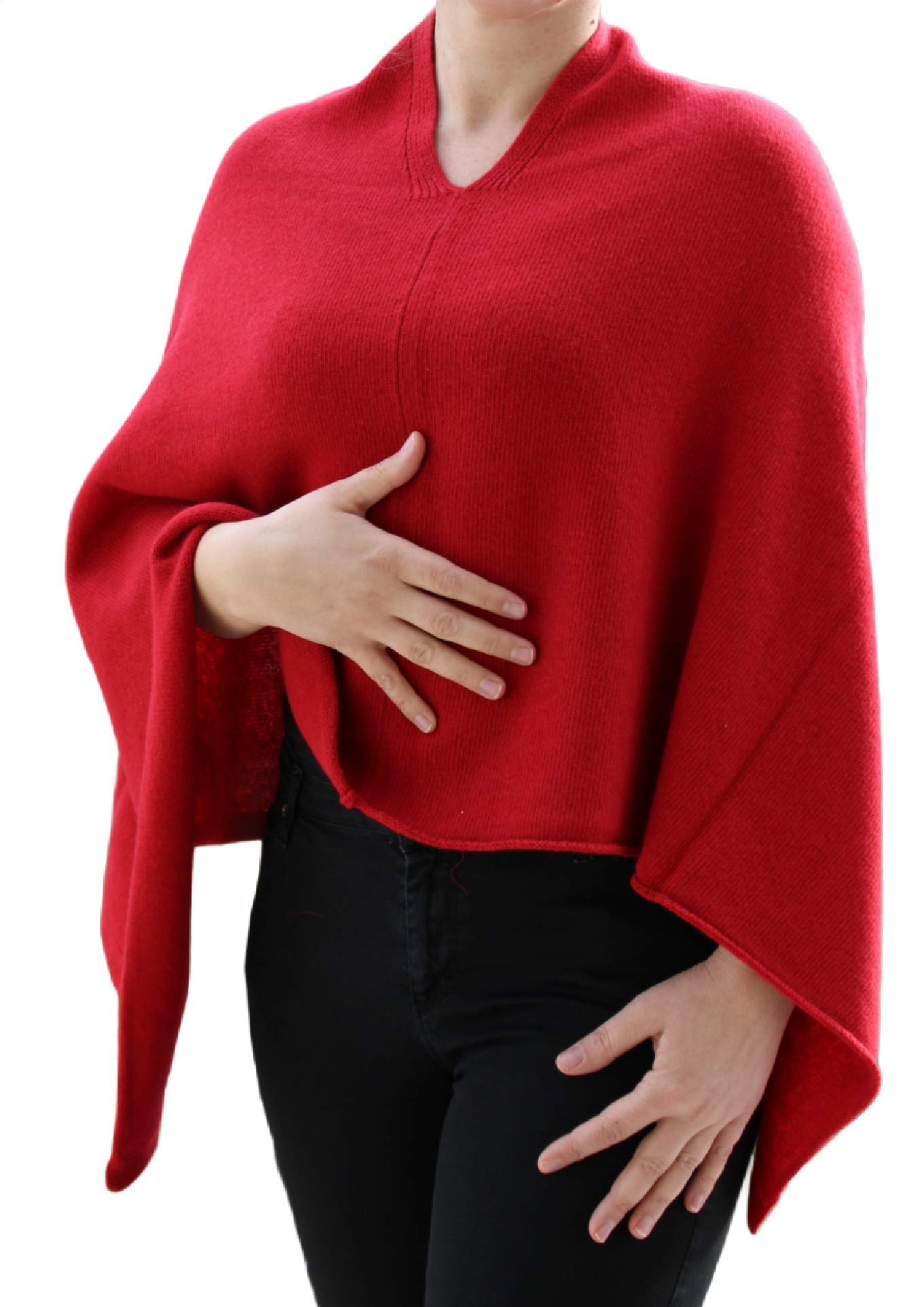 Poncho mixte cachemire pour femme, fabriqué en Italie