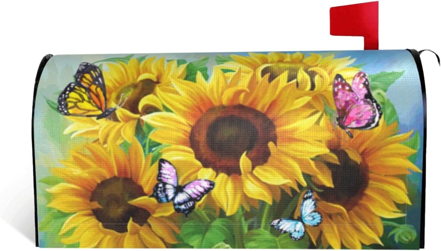 Hello Summer Sunflower Butterfly Mailbox Covers