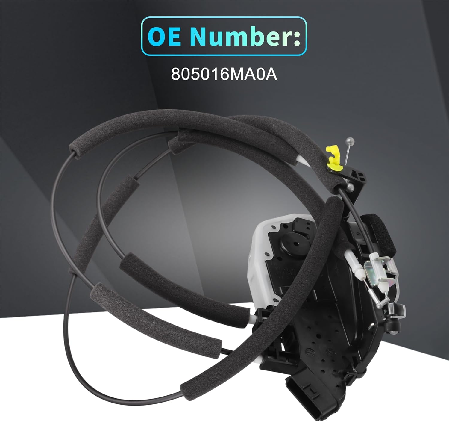 X AUTOHAUX Replacement Front Left Driver Side Power Door Lock Actuator Motor with Cable for Nissan Rogue Sport 2017-2022 Door Latch Actuator Assembly No.805016MA0A Black