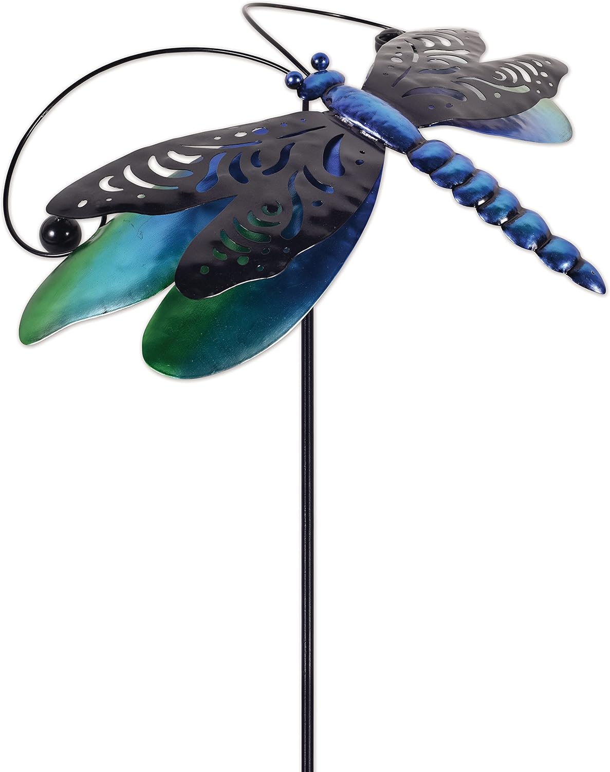 Sunset Vista Designs 93863 Garden in Motion-Balancing 43-Inch Spinner Stake, Dragonfly