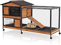 Vista 14 de GUTINNEEN Jaula para Mascotas de Conejo Correr Extensión Interior Pequeño Corral para Animales (Solo Corral)