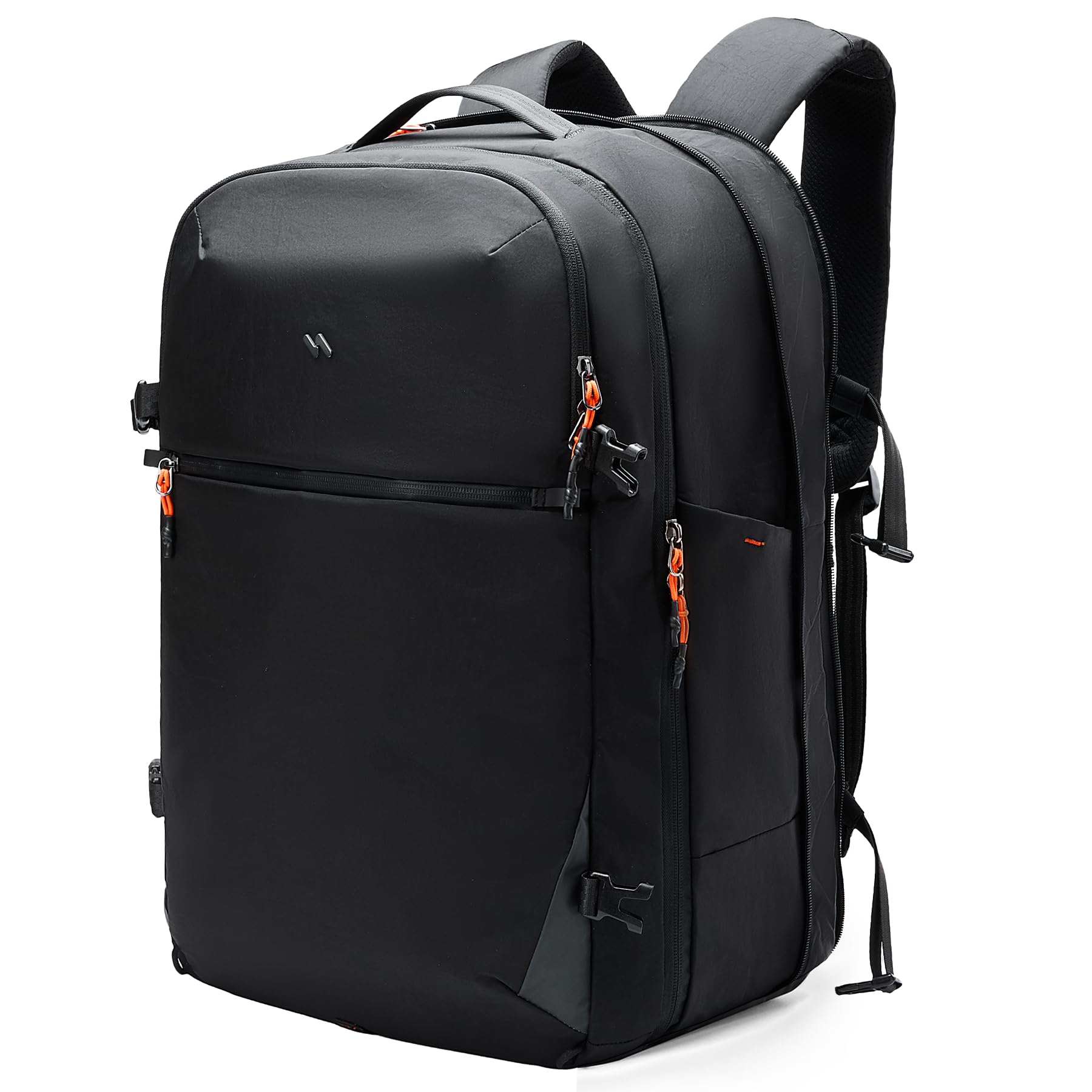 Inateck Leichter Reiserucksack 38.5-46L, Erweiterbarer Handgepäck Rucksack | Spritzwassergeschützt TSATravel Backpack Herren für 16 Zoll Laptop, Hauptfach um 180° öffnen, für Business, Weekender Trip