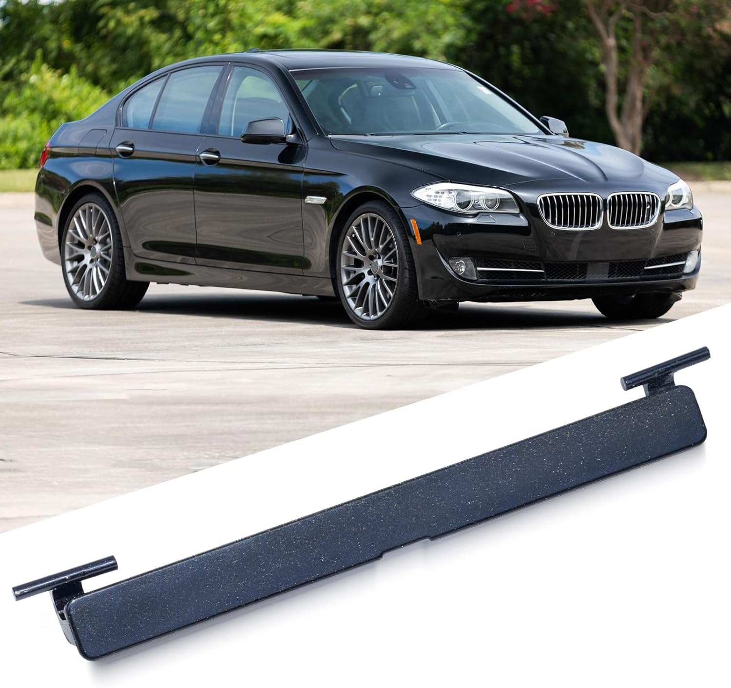 Jaronx Compatible with BMW Roof Rack Port Cover (Black Sapphire Metallic) for 5 Series F10/F11 2010-2016 (NOT FIT 2017+), Roof Rack Molding Port Cap for BMW 528 535 550, for 51137274739 51137274740