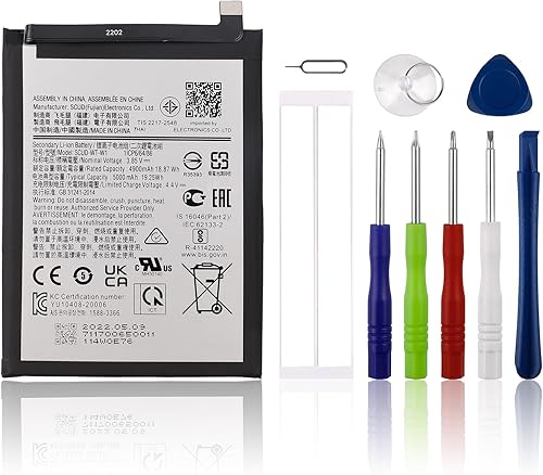 SwarKing Replacement Battery Compatible with Samsung Galaxy A22 5G (A226B) EB-BA226ABY with Toolkit