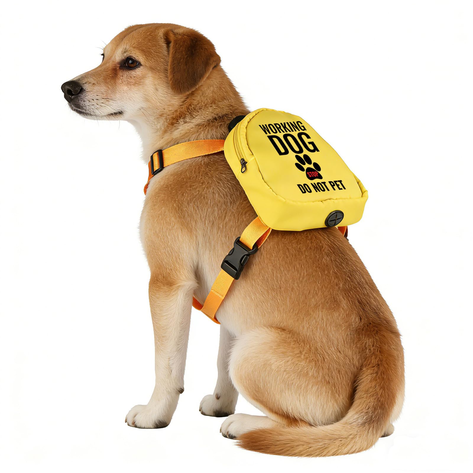 Working Dog Travel Bag Please Ignore Me Alert Dog Slogan Backpack Social Distancing Gift (WORKING DOG)