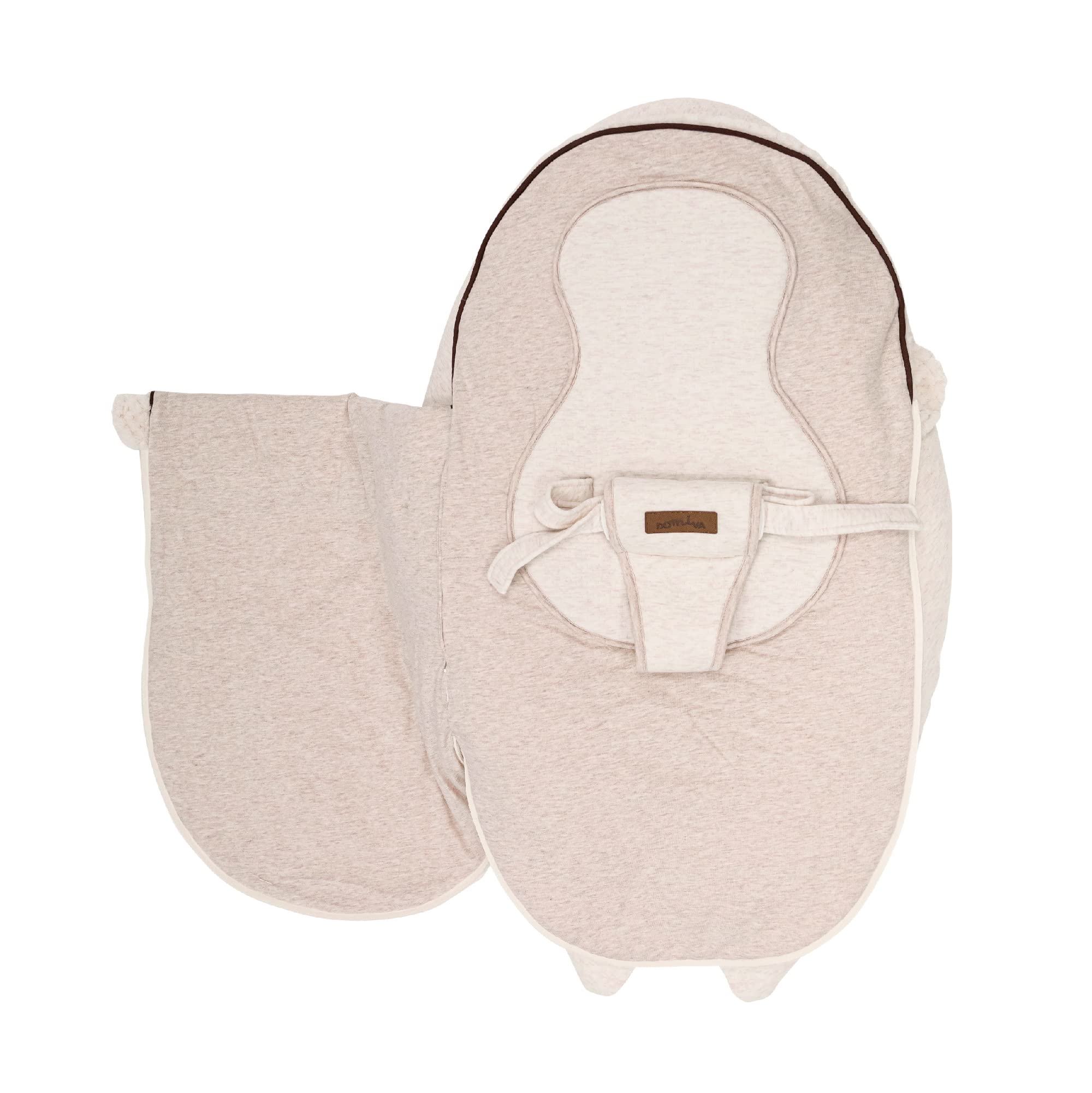 Domiva 2100051 - Cojín de Lactancia multifunción 4 en 1 Suave Nova Beige único cojín de 202 cm (40 x 75 x 22 cm)