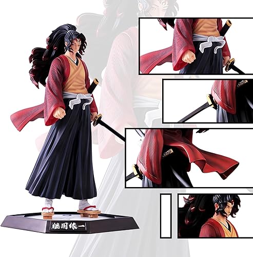 Miniatura 2 de seksiwo Yoriichi Tsugikuni Figura Kimetsu No Yaiba Demon Figures Monster Slayer Figura de acción Decoración de escritorio Regalo Anime Fan