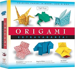 Origami Extravaganza! Folding Paper, a Book, and a Box: Origami Kit Includes Origami Book, 38 Fun Projects and 162 Origami...