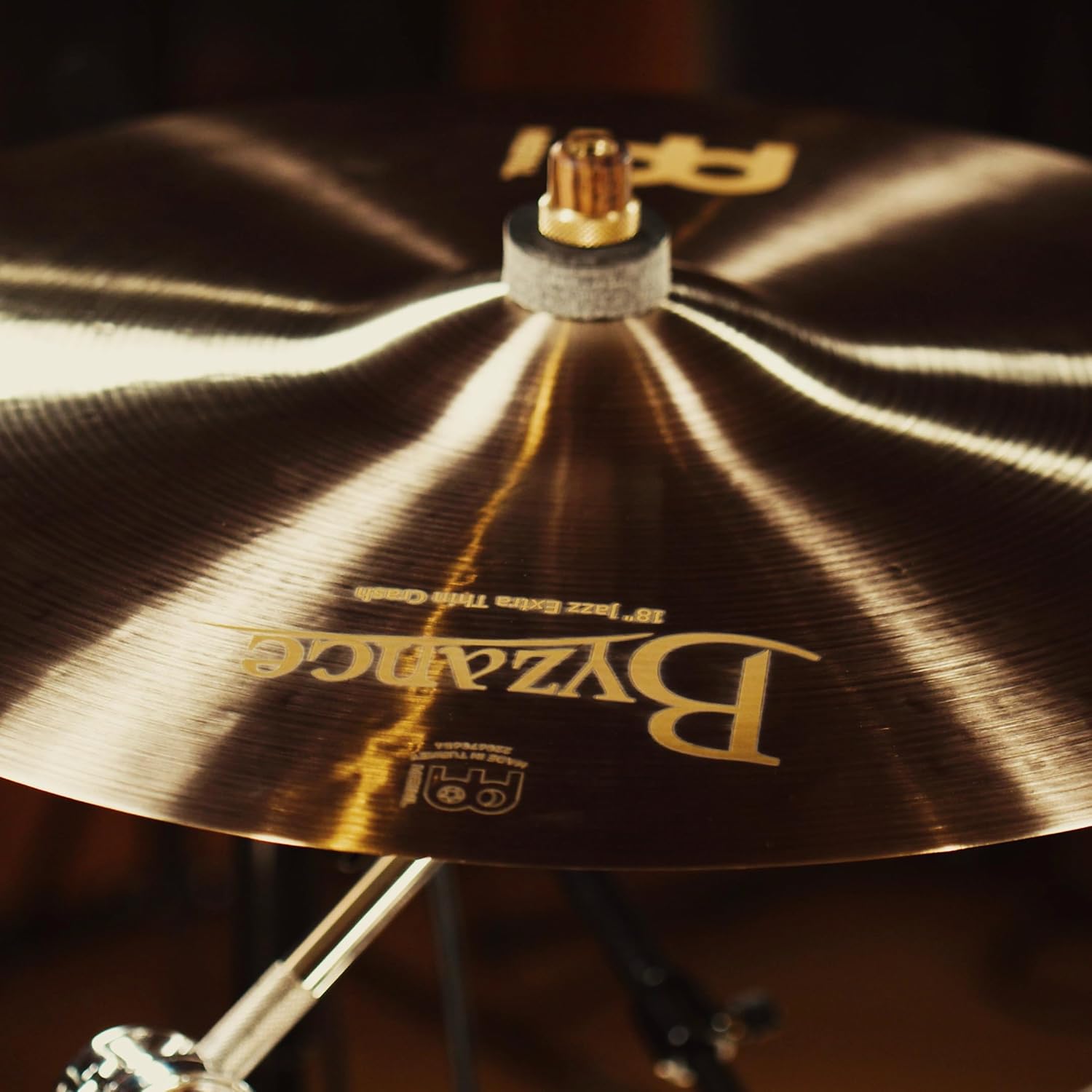 Byzance 18" Jazz Extra Thin Crash — MADE IN TURKEY — Hand Hammered B20 Bronze, 2-YEAR WARRANTY