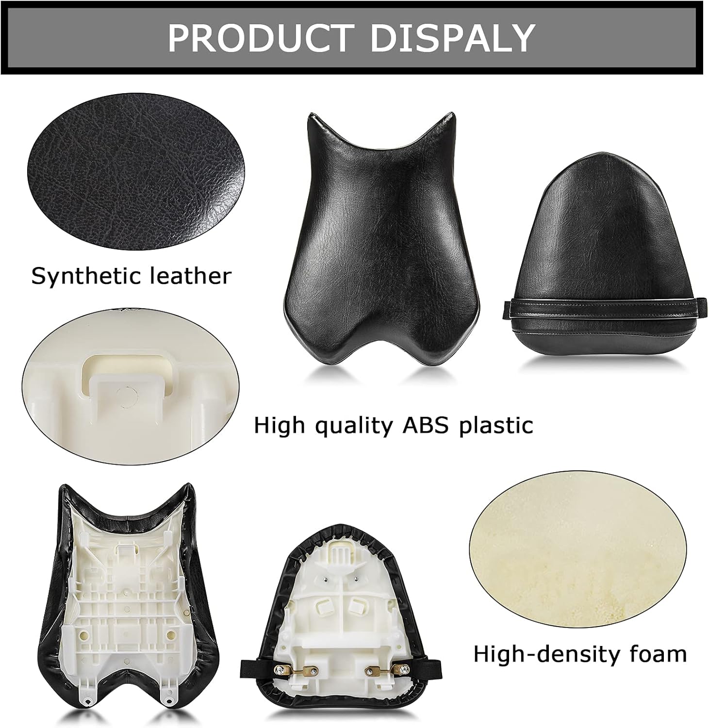 Suреr Brаndѕ Front Rider Driver Rear Passenger Seat Pillion Cushion For Yamaha YZF R6 2008-2016