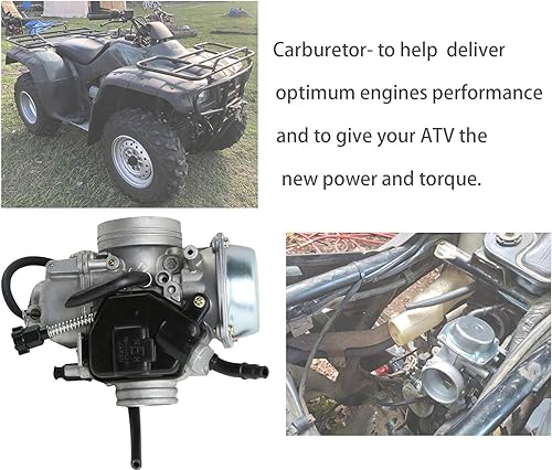 Miniatura 2 de Carburador TRX350 compatible con Honda Rancher 350 (2000-2006) - Carburador TRX350 compatible con TRX350TM, TE, ES, FE, FM - Nuevo carburador con