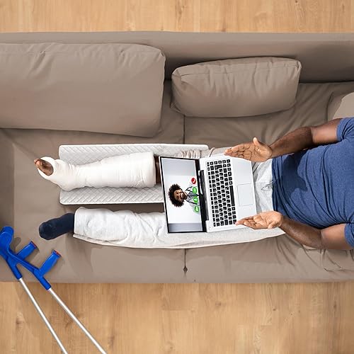 Miniatura 6 de BAILABA Almohada de elevación de piernas para después de la cirugía, almohada de espuma viscoelástica para dormir, hinchazón de tobillo, promueve la
