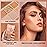 Erinde 10 Colors Eyeshadow Palette Makeup - Matte Shimmer Glitter Gold Brown Eye Shadow Korean Makeup, Ultra-Blendable, High Pigmented, Natural-Looking, Neutral Eyeshadow Palette with Brush, Sunset