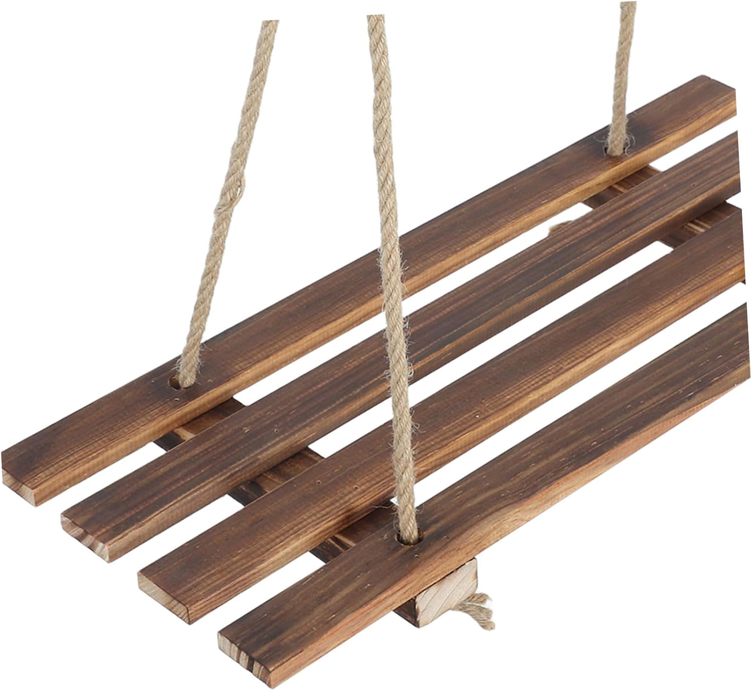 Xmas Wooden Hanging Plant Shelf for Plants, Coffee Wood image 3