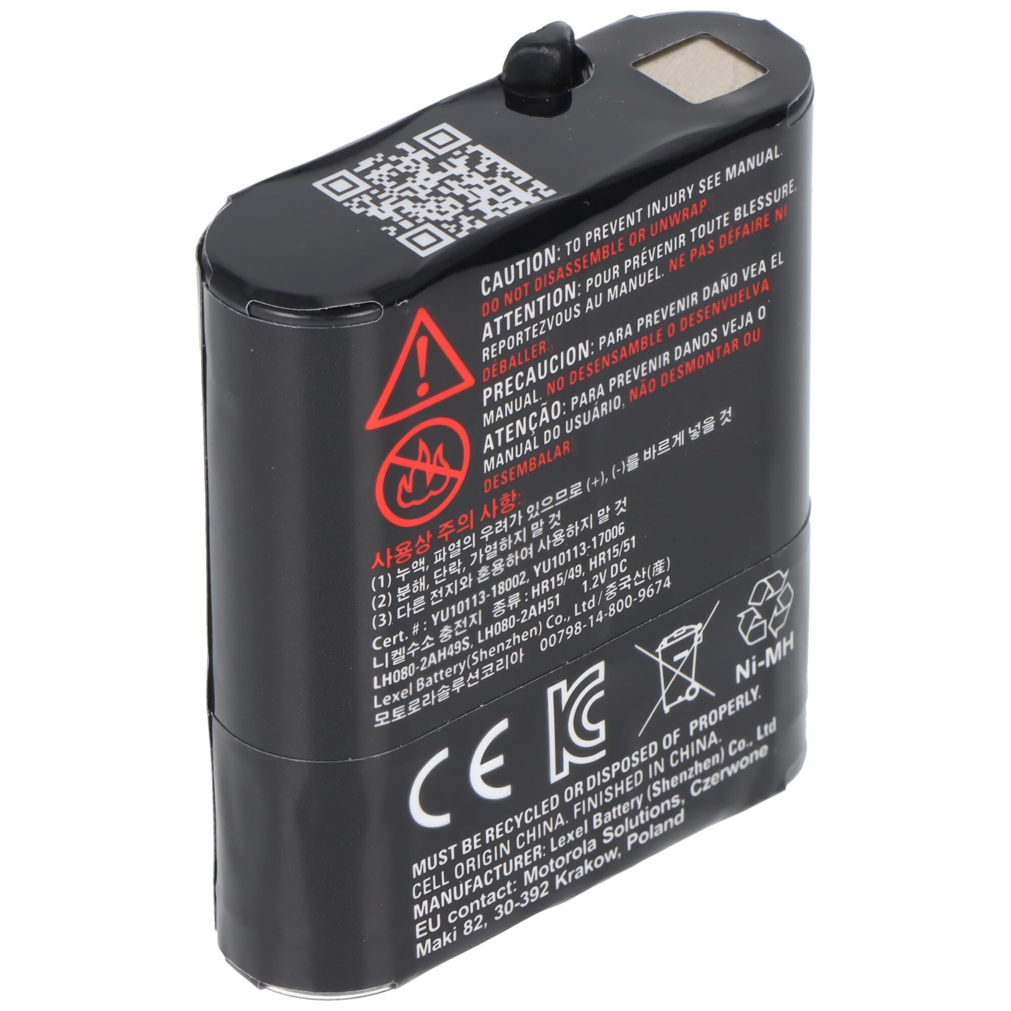 PMNN4477AR Motorola Bateria Original Serie TLKRT-62/82/92 Ni-Mh 800mAh