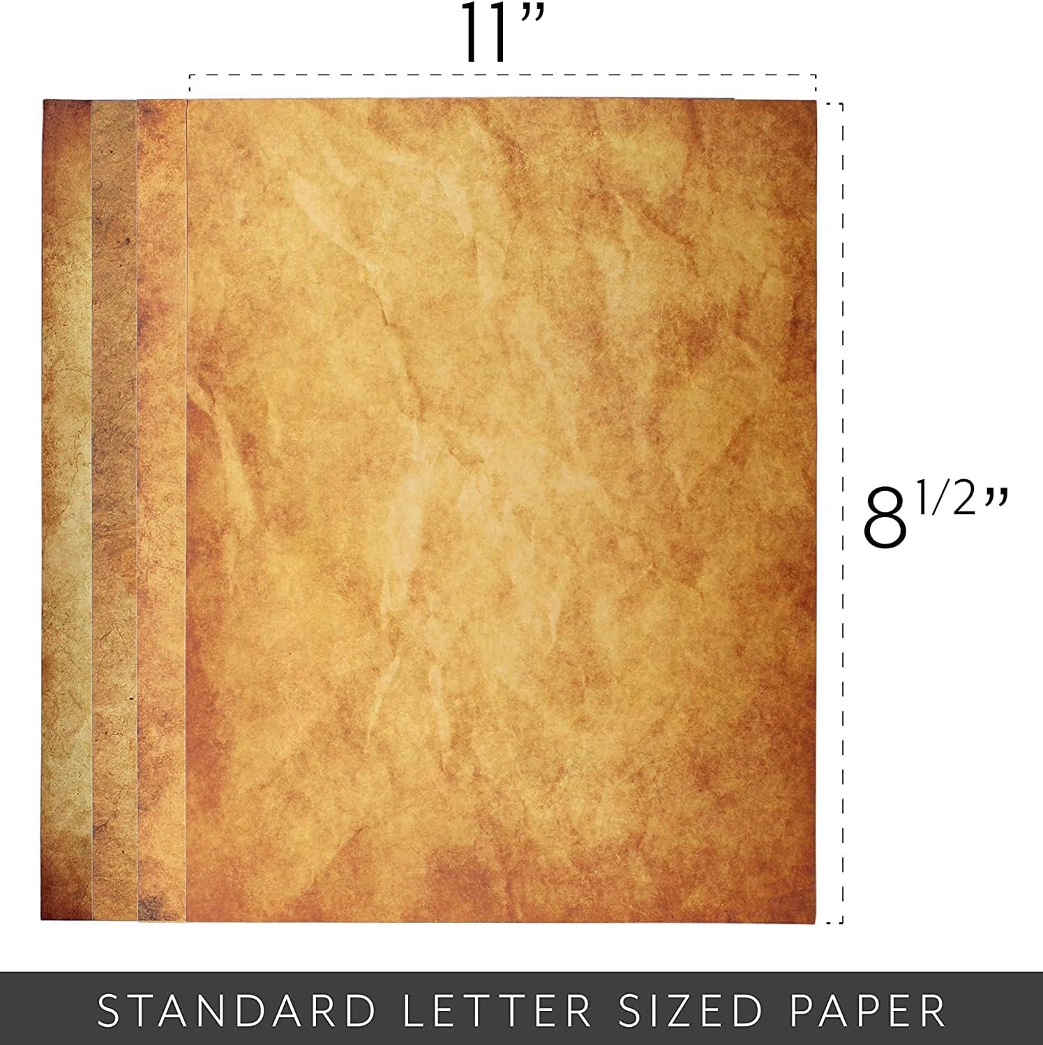 Cornucopia Vintage Antique Design Stationery and Printer Paper, 8 1/2 x 11 inch, 124 Old Style Paper Sheets