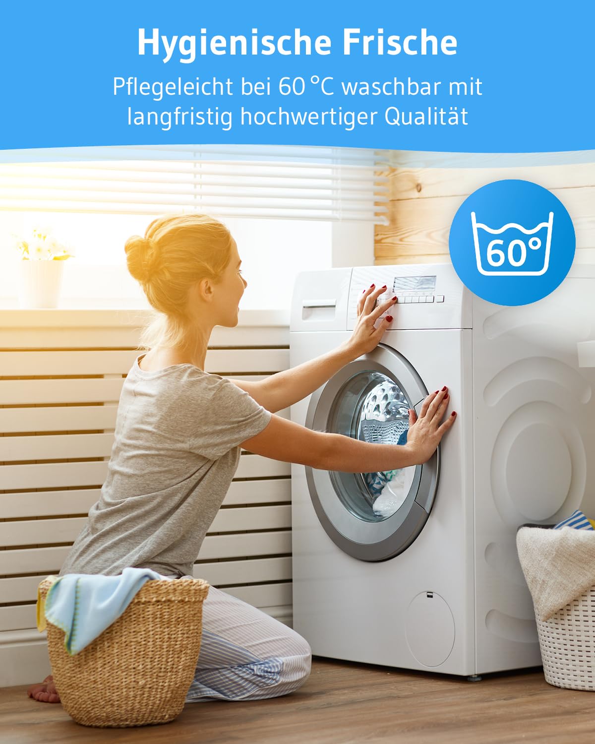 Kopfkissen 40x60 VERDA 2er Set, ergonomisches Bett-Kissen höhenverstellbar | Pillow 40 x 60 cm aus recyceltem Material, Höhenverstellbares Schlafkissen für Rückenschläfer, Seitenschläfer, Allergiker