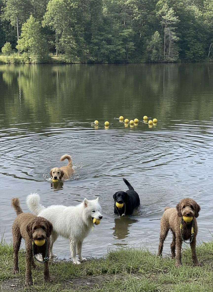 Hundeball – Robustes Hundespielzeug für Hunde | wasserfest, schwimmfähig & bissfest | ideal zum Apportieren & Spielen | in 1 Stück, 3er-Set oder 10er-Sparset erhältlich (10er-Sparset)