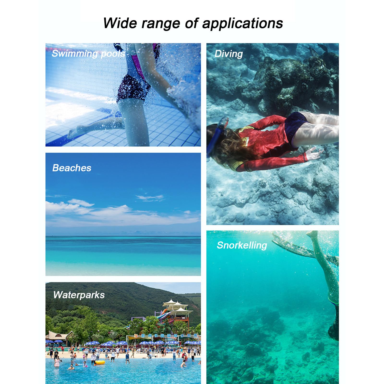 NYANS Scooter Eléctrico Submarino, 40-60 Minutos de Tiempo de Trabajo, para Deportes Acuáticos Piscina y Esnórquel, Potenciadores de Natación de Buceo de 300W
