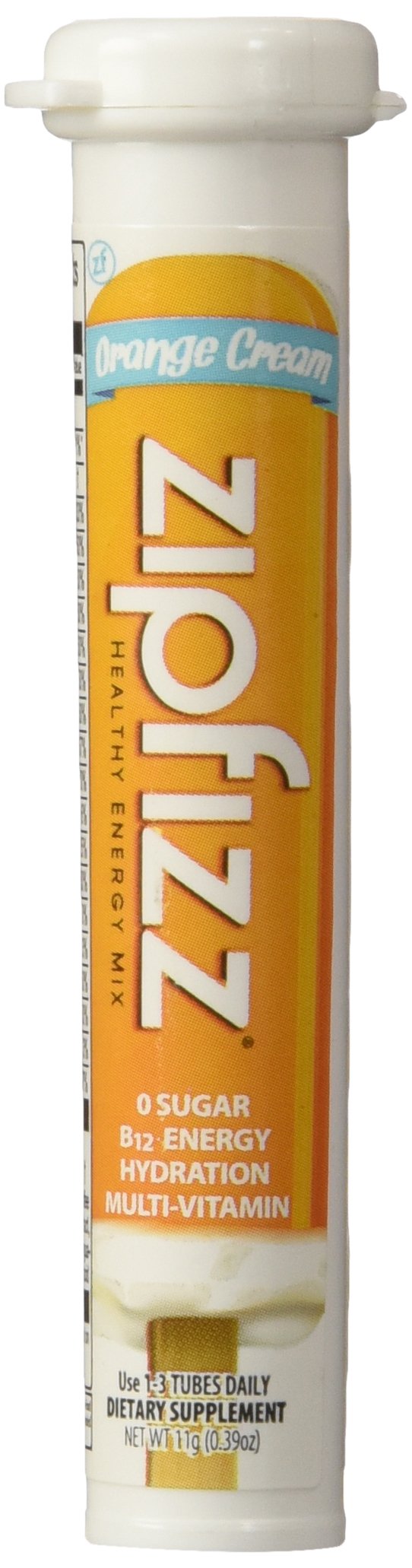 ZipfizzOrange Cream Healthy Energy Drink Mix - Transform Your Water Into a Healthy Energy Drink - 30 Orange Cream Tubes by Zipfizz