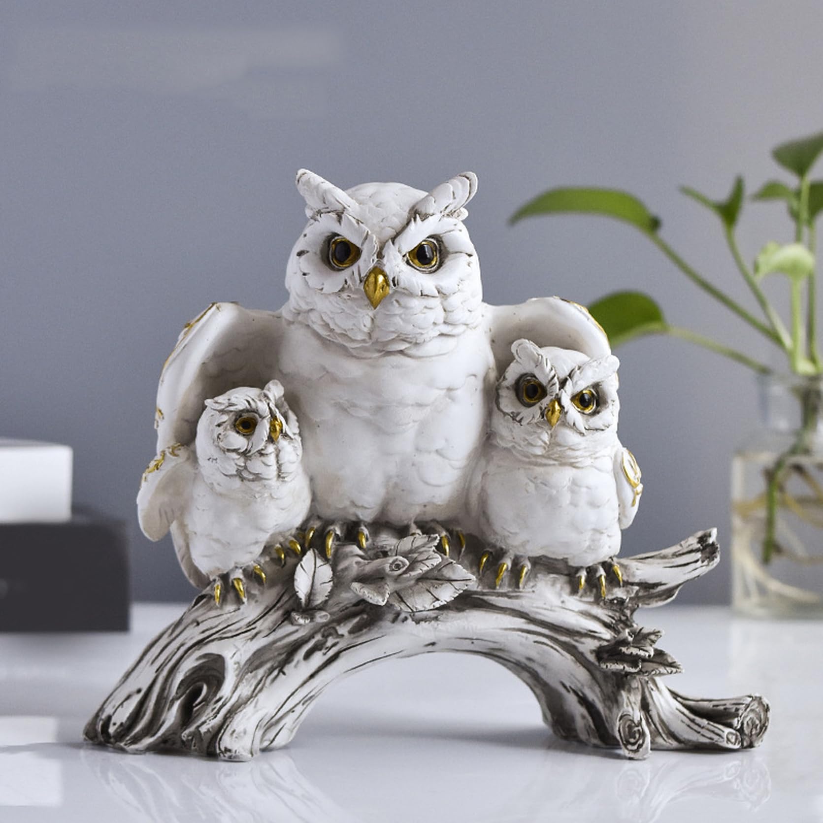 フクロウ置物 フクロウ ふくろう ガーデン オーナメント オブジェ 置物