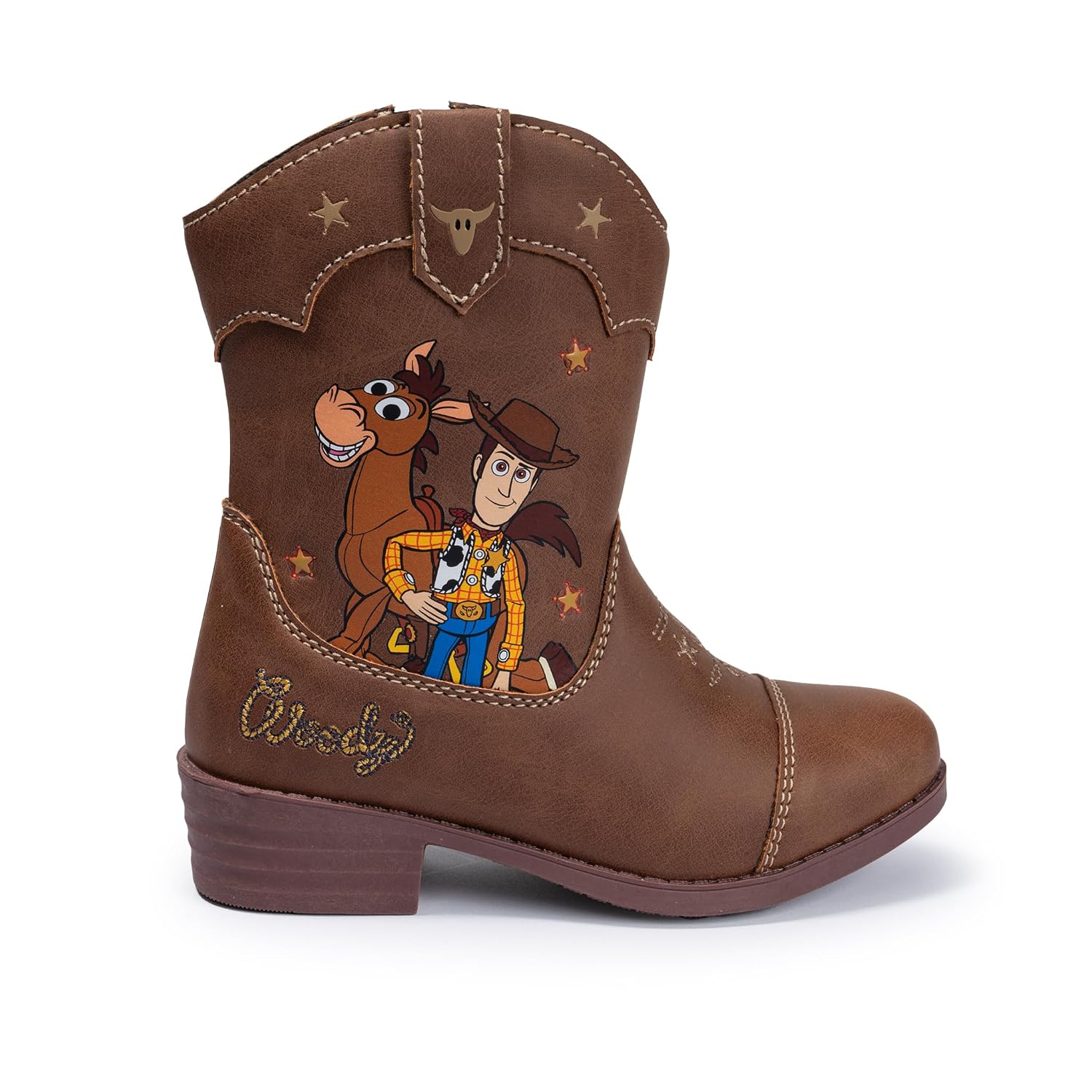Disney Toy Story Botas de cowboy resistentes à água Woody Bullseye Jessie Western, fantasia infantil, sapatos ocidentais para vestir Disney Toy Story Botas de cowboy resistentes à água Woody Bullseye Jessie Western, fantasia infantil, sapatos ocidentais para vestir - Imagem 4