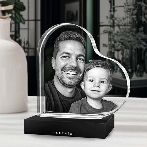 Miniatura 9 de ArtPix 3D Foto de cristal, regalos personalizados para mujeres, hombres, esposa, marido, mamá, grandes regalos personalizados con tu propia foto,