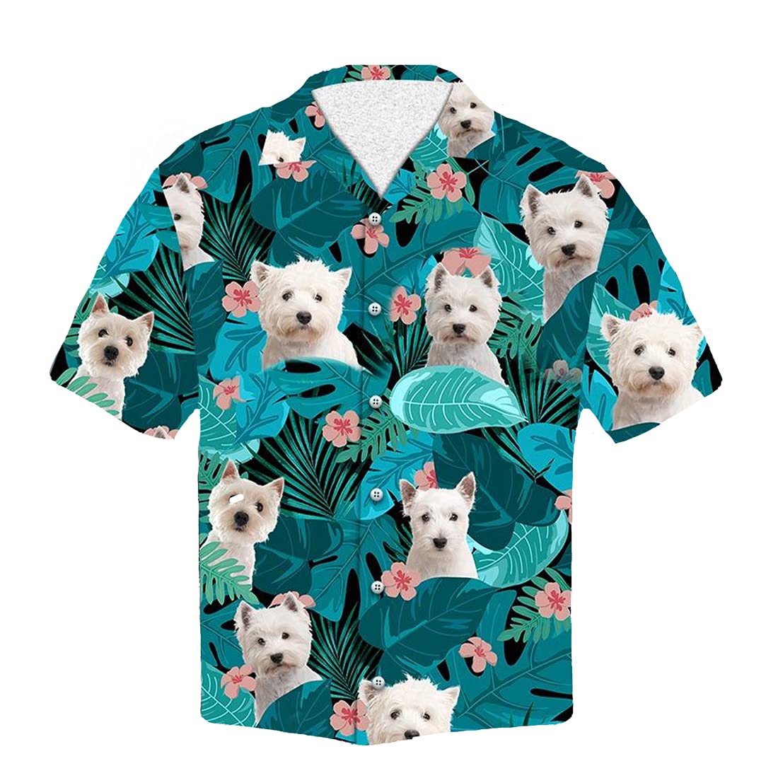 GenericDog Lover Hawaiian Shirts for Men - Summer Button Down Mens Hawaiian Shirts Short Sleeve Series 2