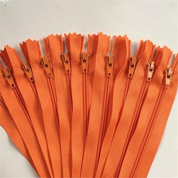 WKXFJJWZC 60Pcs 40cm 16Inch Nylon Coil Zippers Tailor Sewer Craft Crafters &FGDQRS Orange