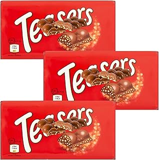 Chocolate Bar Bundle With Delicious Creamy Teasers Chocolate Bar 100g (3 Pack)