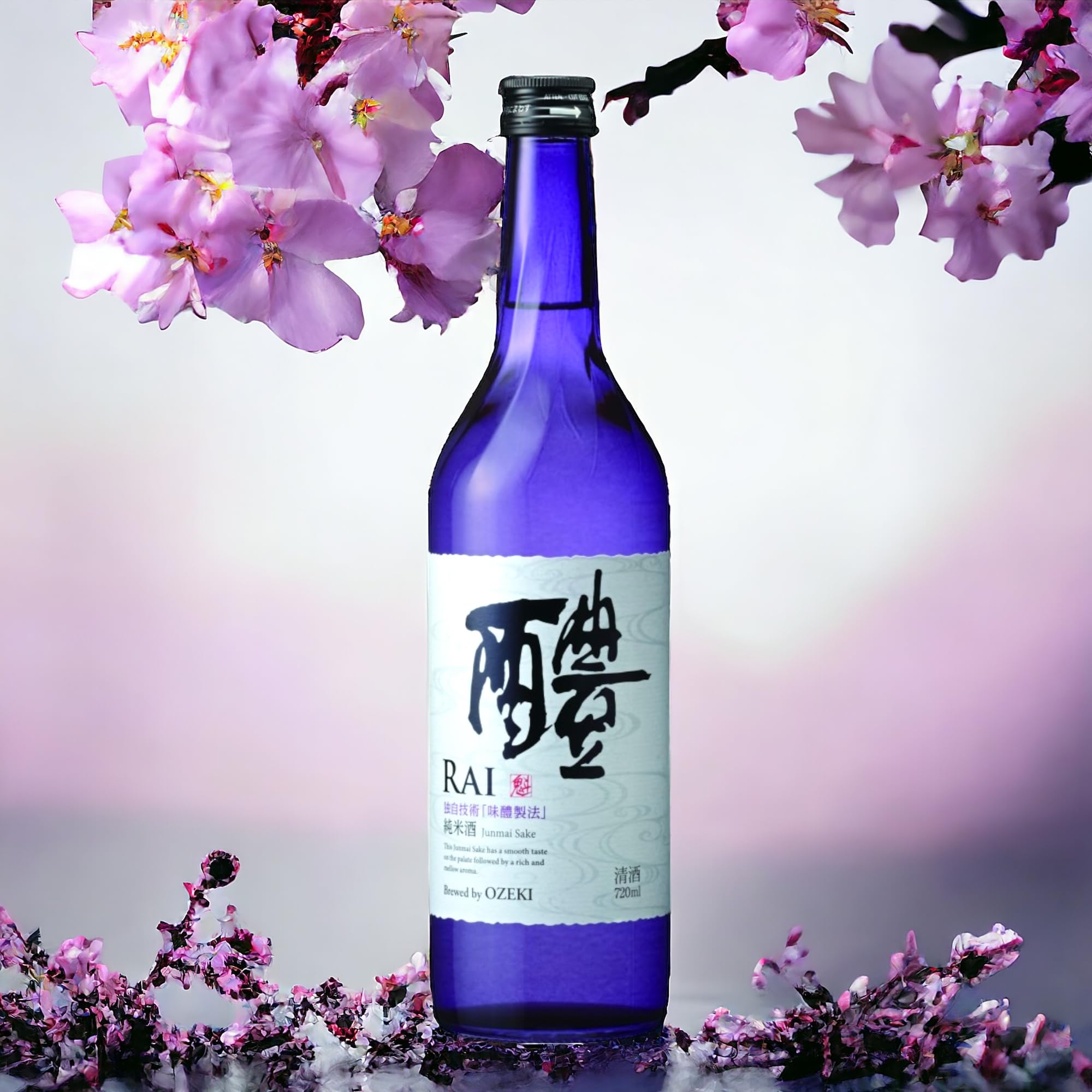Sake Ozeki Rai Junmai | taking tradition into the future, leicht fruchtiger Geschmack, ideal zu japanischen Speisen, 720 ml