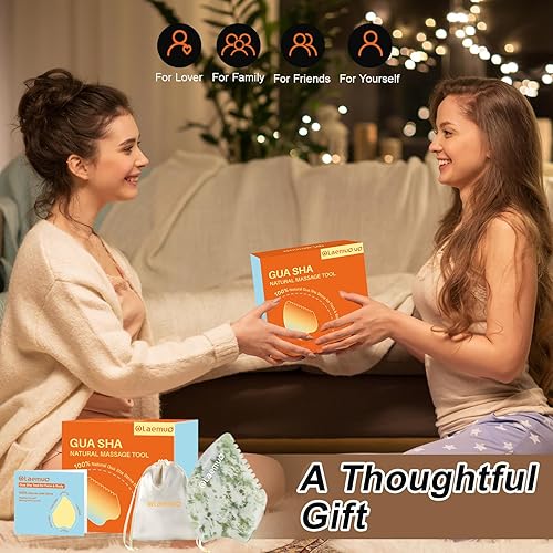 Miniatura 8 de Gua Sha - Masajeador facial, drenaje linfático, esculpiendo, levantamiento, herramienta de masaje de cuerpo completo para cara, cuello, hombro,