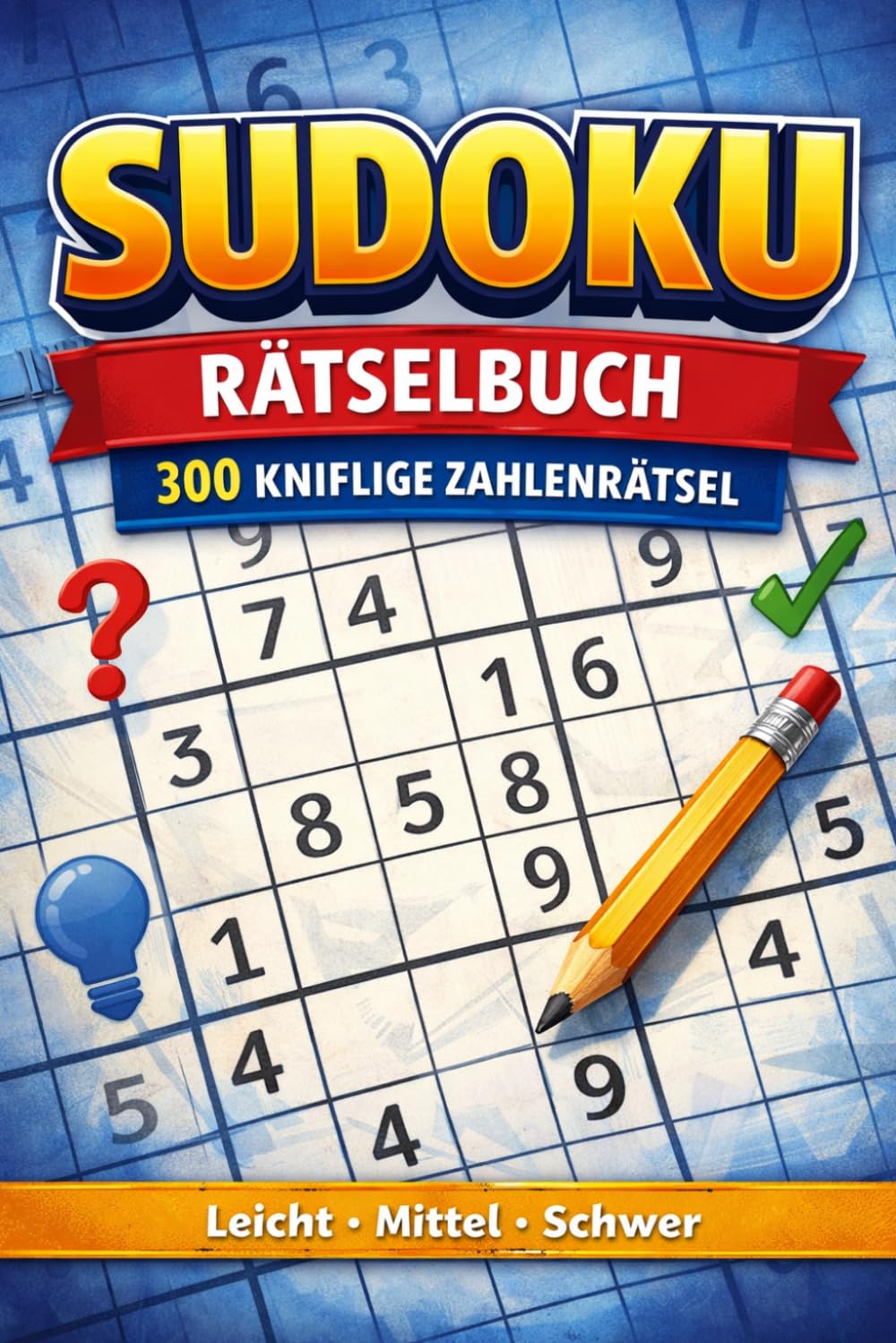 Sudoku Rätselbuch: 300 Rätsel – Leicht • Mittel • Schwer