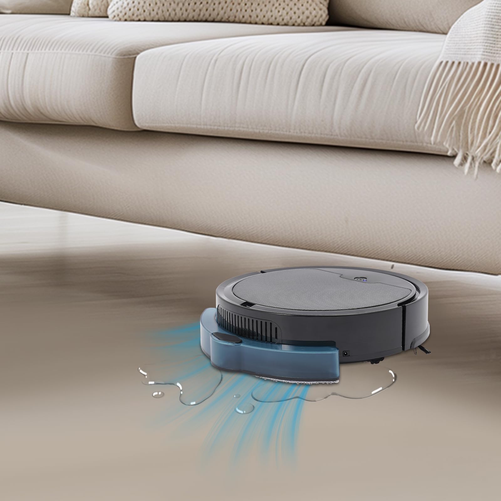 Robot aspirador con función de limpieza para robot aspirador robot limpiador alfombras Neutral Ob8S Max Sweeping Machine With Water Tank (Without Trademark) – Black Barredora Aspiradora Máquina de