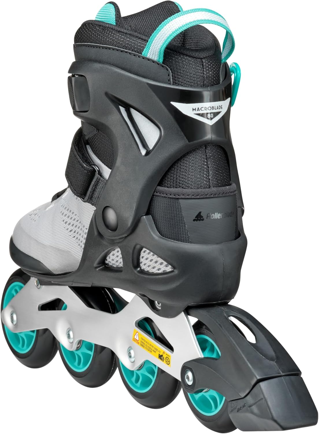 Rollerblade MACROBLADE 80 W, Inline-Skates für Damen, Fitness Inliner, Grau/Teal Blau